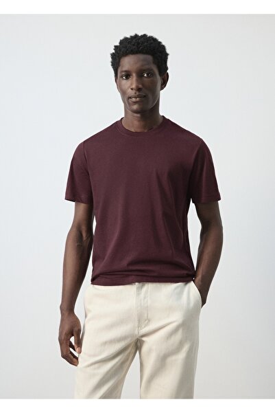 MANGO Man %100 pamuklu dar kesim tişört