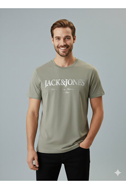 Jack & Jones 12290173 T-Shirt Jjdevin Daytona Print Tee Ss Crew Ln