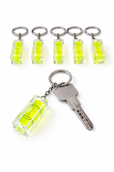 DeNors 4 cm Kabarcık Terazili Anahtarlık – Mini Su Terazisi Anahtarlık | Şant...