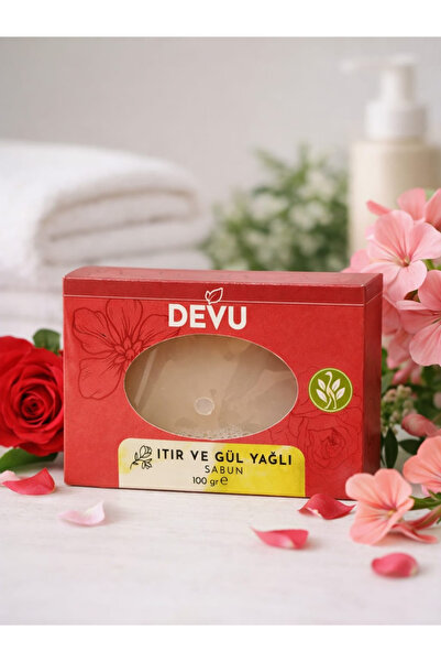 DEVU Gül Yağlı ve Itır Gül Kokulu Sabun
