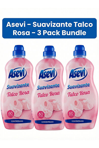 ASEVI Balsam de rufe hipoalergenic roz pal, 60 de spălări, 1,44 L x 3