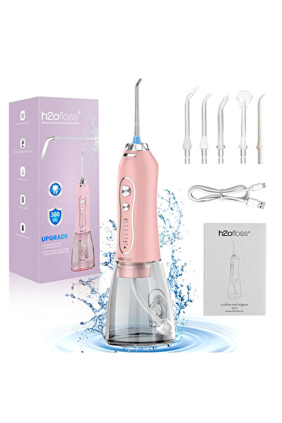 Choice جهاز تنظيف الأسنان بالماء H2ofloss باللون الوردي، ضغط 140 رطل لكل بوصة...