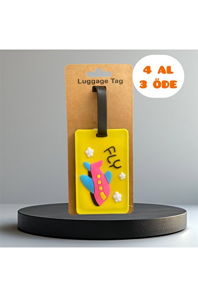 Atelier Licia Bavul Etiketi Renkli Silikon İsimlikli Valiz Etiketi-Bagaj Etiketi