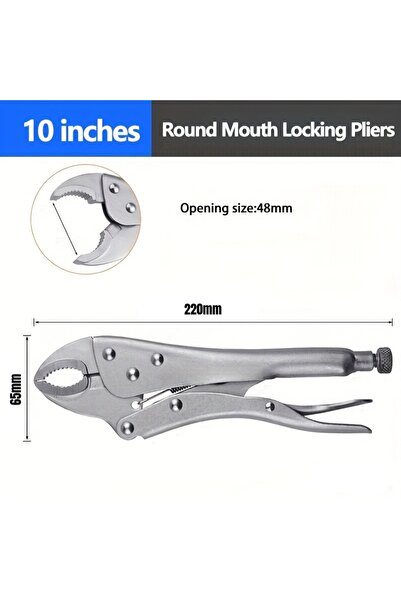 Choice كماشة مقاس 10 بوصات (5/7/10 بوصات)، كماشة فك منحنية قوية شديدة التحمل،...