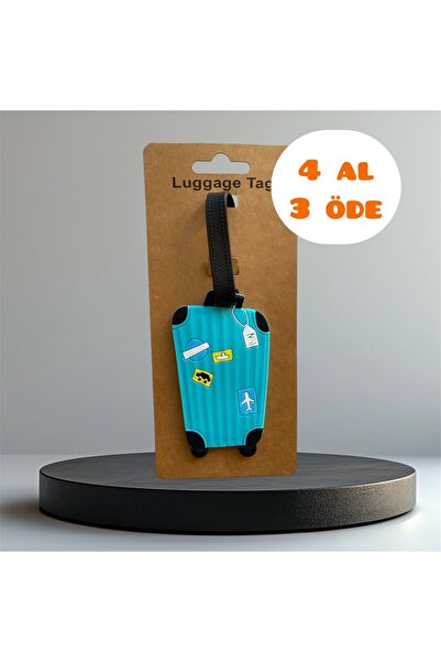 Atelier Licia علامة حقيبة ملونة من السيليكون مع علامة الاسم - علامة الأمتعة