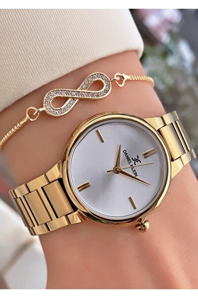 Daniel Klein Marka Altın Renk 2 Yıl Garantili Kadın Kol Saati - Bileklik Hedi...