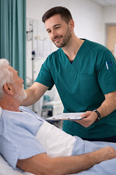 mirach Ανδρικά ρούχα με 4 τσέπες για νοσοκόμες και γιατρούς, μονόπλευρη φόρμα...