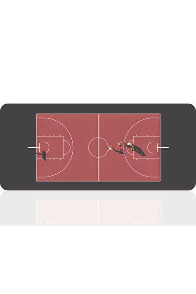 BLS 90X40 Cm Oyuncu Gaming Mouse Pad Kaymaz Kauçuk Taban Fare Altlığı Basketb...