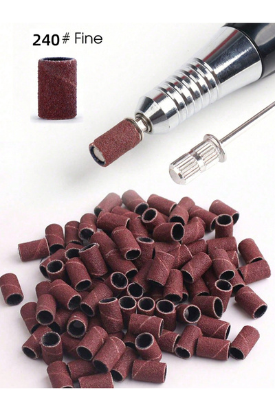 Choice مجموعة من 100 قطعة من أشرطة الصنفرة الاحترافية للأظافر، بدرجة خشونة 24...