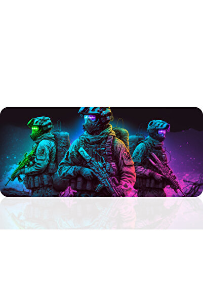 BLS 90X40 Cm Oyuncu Gaming Mouse Pad Kaymaz Kauçuk Taban Fare Altlığı Mousepa...