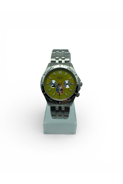 Orient Dual Time Erkek Kol Saati Quartz Japon Mekanizma Fıstık Yeşili Kadran ...