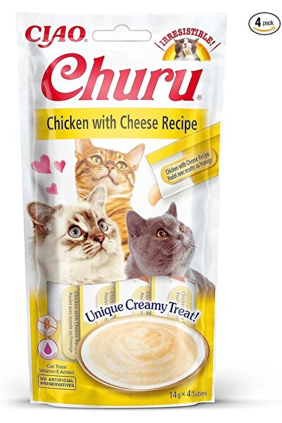 Ciao Churu Cream Tavuklu ve Peynirli Krema Kedi Ödül Maması 4 x 14gr