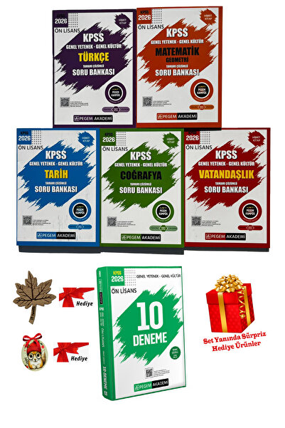 Pegem Akademi Yayıncılık 2026 Kpss Ortaöğretim Önlisans Soru Bankası & Önlisa...