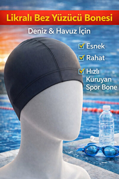 viyol marketim قماش قابل للتمدد قبعة سباحة قماشية – قبعة رياضية مرنة ومريحة و...