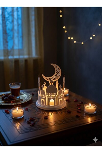 İstasyon store Hilal Işıltısı - Ramazan Temalı LED Mum Fener Seti -/Pilli, De...
