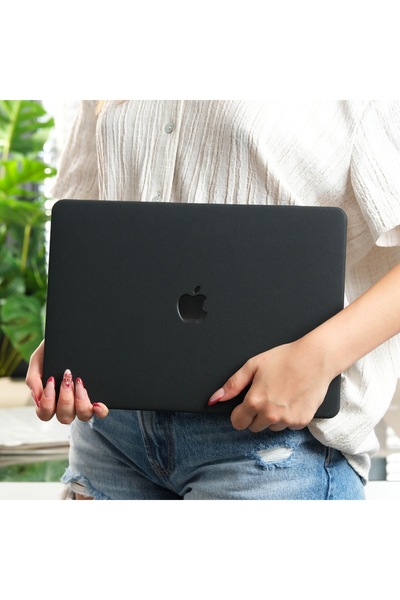 Mcstorey MacBook Pro 13 inç Kılıf M1 M2 Kumaş Kaplama Sert Kapak 360 Darbe Ko...