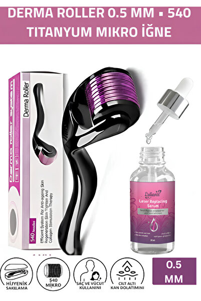 Luliana Derma Roller 0.5 mm • 540 Titanyum Mikro İğne