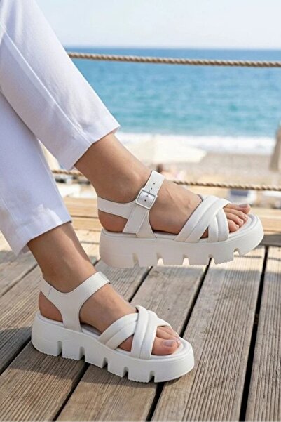 Scarpebutik Γυναικεία Λευκά Ορθοπεδικά Σανδάλια
