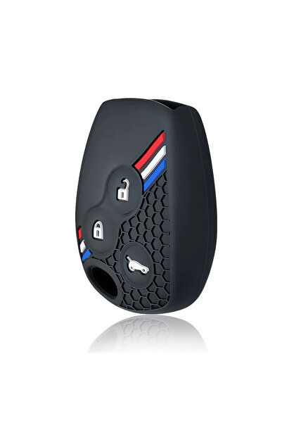Choice غطاء مفتاح سيارة من السيليكون بثلاثة أزرار لسيارات رينو ترافيك، فيفارو...
