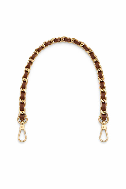 Nildenhobim Mâner de geantă cu lanț din piele și ornament frontal pentru gean...