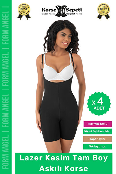 Carlburn # Corset 2 Size Reducer Firming Non-Slip Women's Laser Cut Full Leng...