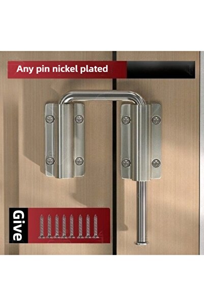 Choice Silver 1Pcs Durable Aluminum Alloy Door Latch Lk 90/180 Degree Gate La...