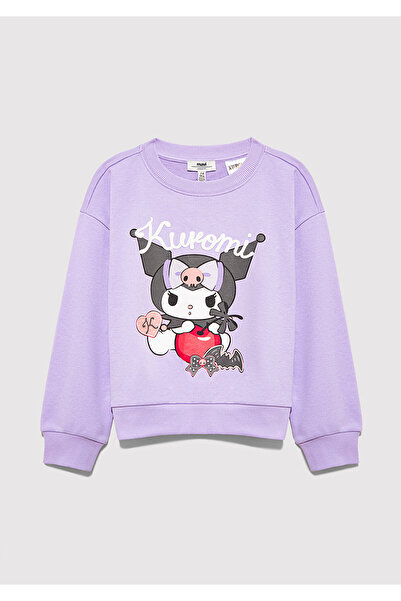 Mavi Kuromi Baskılı Mor Sweatshirt 7S10183-70519
