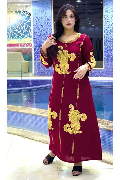 Zainah جلابية مطرزة للمهرجانات والحفلات النسائية