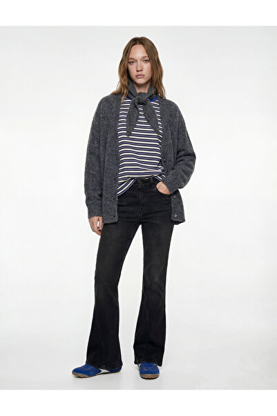 Koton High Waist Flared Jean Trousers with Pockets - Flare Jeans