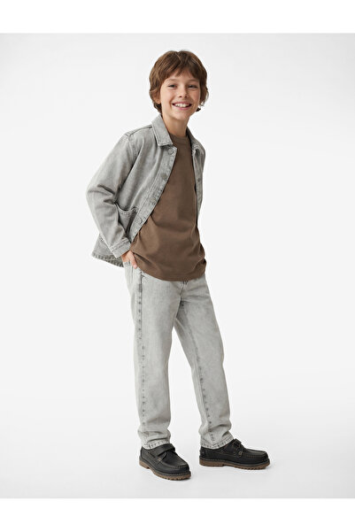 Koton Pamuk paketa podesivih elastičnih udobnih kroj Denim pantalona