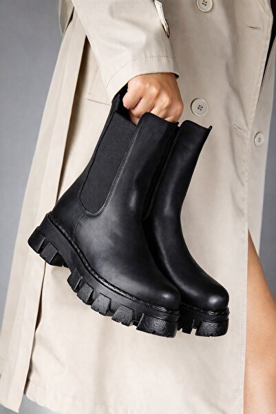 Bella Stride Γυναικείες μαύρες ελαστικές χειμερινές μπότες χιονιού με χοντρή ...