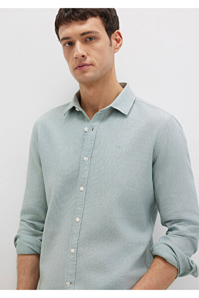 Mavi Yeşil Gömlek Slim Fit / Dar Kesim 0211656-71478