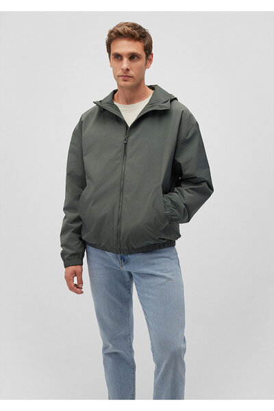 Mavi Kapüşonlu Haki Ceket Regular Fit / Normal Kesim 0110234-71598