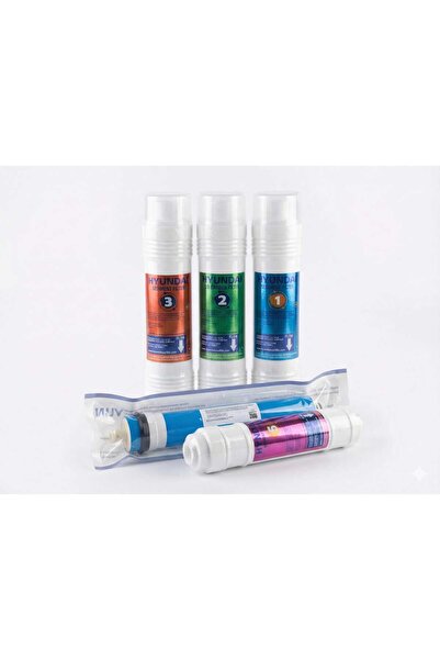 Hyundai Su Arıtma Ön Filtre Seti 5'li - NSF Onaylı - Kapalı Kasa Uyumlu