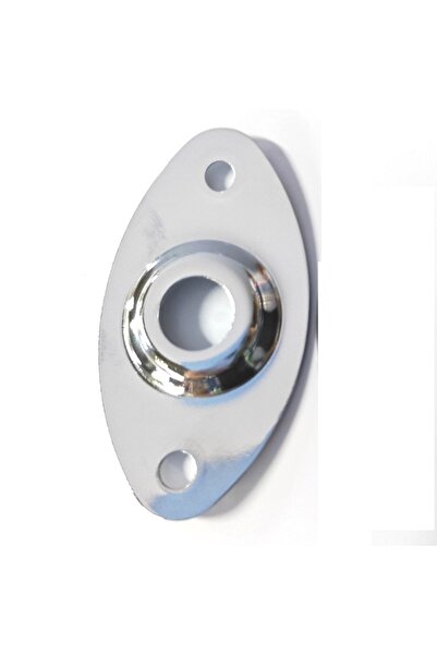 Choice لوحة توصيل معدنية بيضاوية الشكل من الكروم من FLEOR لقطع غيار الجيتار ا...