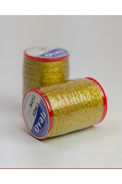 OYALI SUNİ İPEK NO: SİMLİ SARI   4 KAT OYA VE NKIŞ İPİ