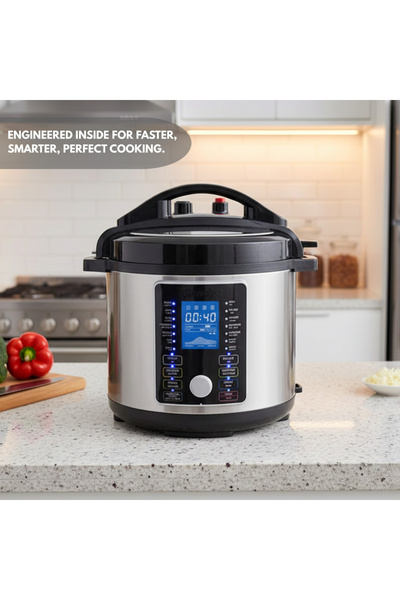 rebune Electric pressure cooker and deep fryer 2-in-1, 10 L 1400 W RE-11-052 ...
