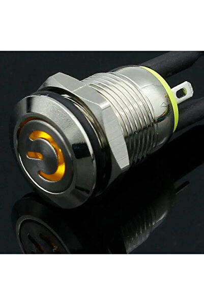 Choice1 5V 1PC Yellow 1PC 12mm 3V 5V 12V 220V Angel Eye Aluminum Metal LED Po...