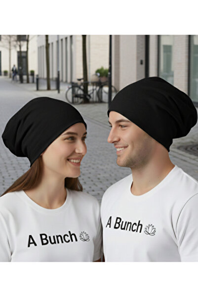 A Bunch 1 Adet siyah Penye Bere, Erkek Kadın Bere, Mevsimlik Bere, Motorcu Be...