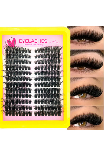 Choice DF80L-D-Mix 60D80D100D Thick False Eyelashes with Mixed Length, D Curl...