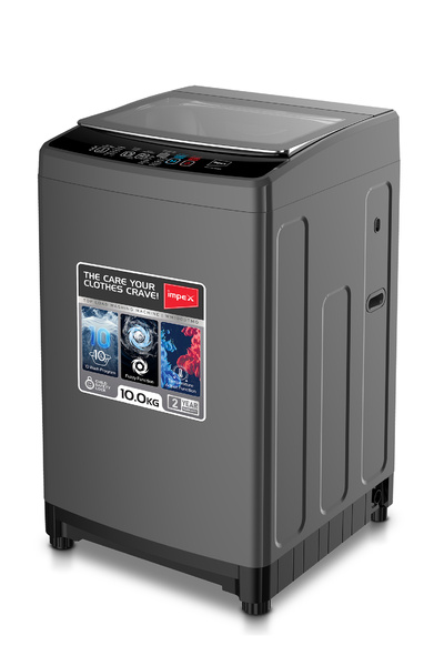 İMPEX غسالة ملابس ذات تحميل علوي سعة 10 كجم طراز WM1000TMG - رمادي داكن