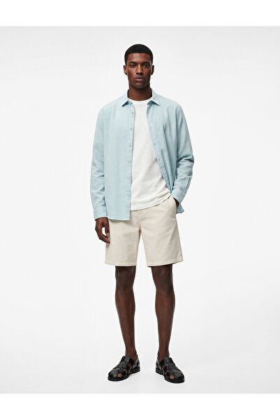 Koton Regular Fit Classic Collar Cotton Long Sleeve Shirt