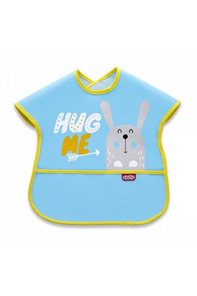 Babyjem Bavetă mare din polietilenă cu buzunar (culoare: albastră)