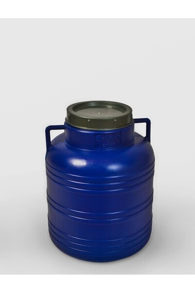 sterk Bidon 40 Litri, cu Capac prin Infiletare si Manere, Sterk, Plastic Alba...