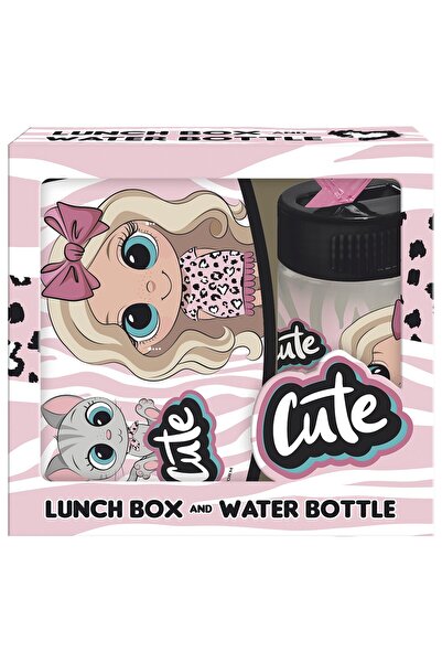 OEM Set cutie sandwich si sticla de apa, Derform ZSBABF10, fetita cute