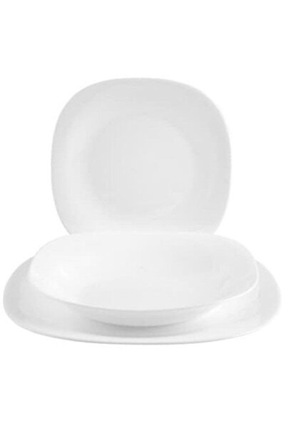 JollyMag Set serviciu de masa alb, pentru 6 persoane, Bormioli Parma, 18 farf...