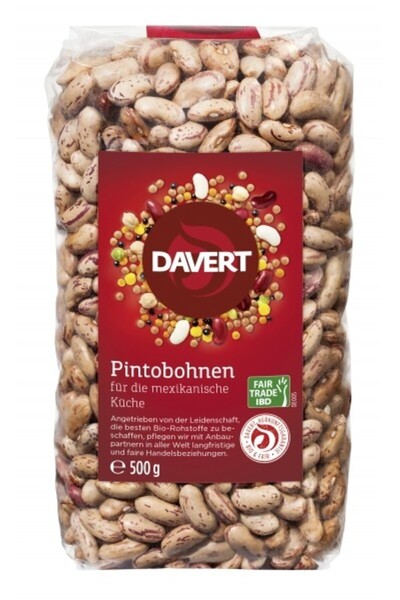 JollyMag Fasole pinto bio 500g, Faitrade, DAVERT