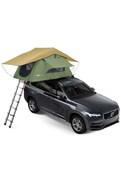 Thule Cort de acoperiș auto, Thule, Kukenam, 3 persoane, verde măsliniu