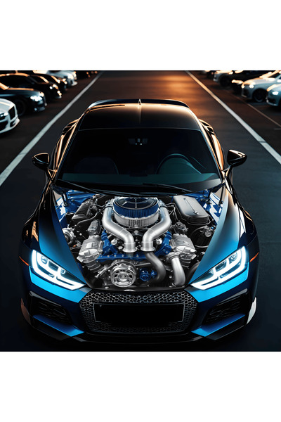 Avex Folie Capota Auto 'Hood Art' rezistenta la exterior, marime L (180 x 130...