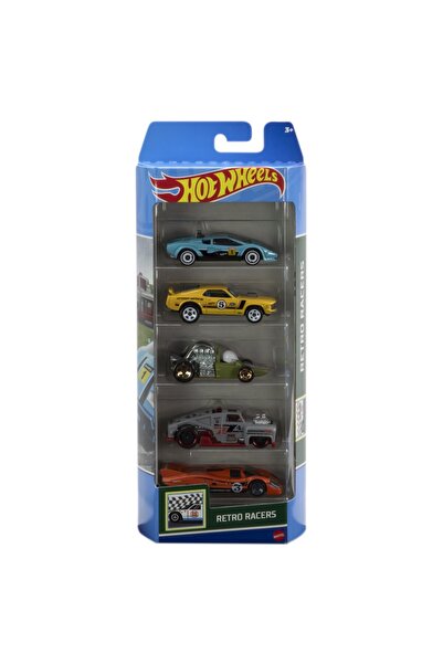HOT WHEELS SET 5 MASINI HOT WHEELS CU DESIGN RETRO RACERS